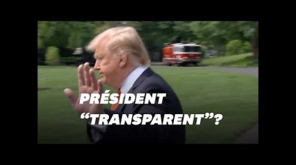 Donald Trump se dit "le président américain le plus transparent de l&#39;histoire"