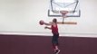 Guy Catches Basketball Mid-Air and Does Spinning Slam Dunk