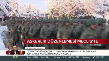 Askerlik düzenlemesi Meclis'te