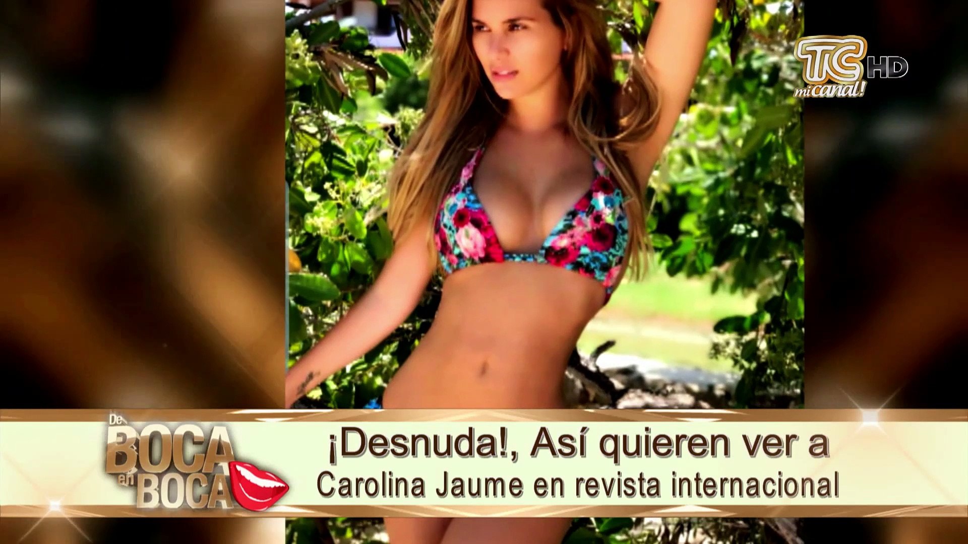 ¿Desnuda? Carolina Jaume realizaría fotos Como vino al mundo