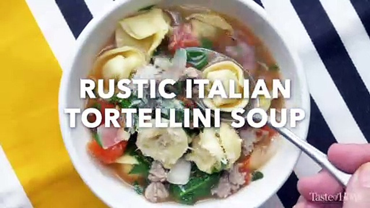 Rustic Italian Tortellini Soup