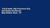 Full E-book  Big Preschool (Big Get Ready Workbook)  Best Sellers Rank : #5