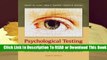Full E-book Psychological Testing and Assessment: An Introduction to Tests and Measurement  For