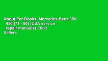 About For Books  Mercedes-Benz 350   450 (71 - 80) (USA service   repair manuals)  Best Sellers
