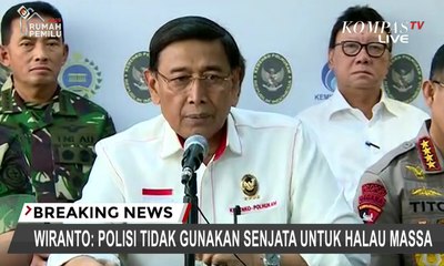 Wiranto: Polisi Tidak Gunakan Senjata untuk Halau Massa