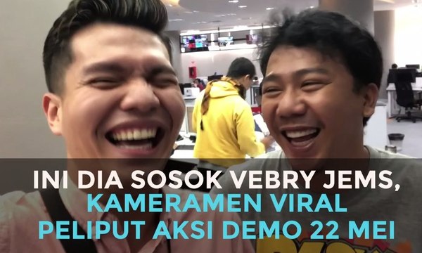 Ini Dia Vebry James, Kameramen KompasTV yang Viral Saat Meliput Aksi 22 Mei