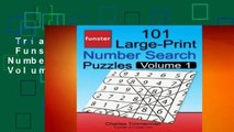 Trial New Releases  Funster 101 Large-Print Number Search Puzzles, Volume 1: Hours of