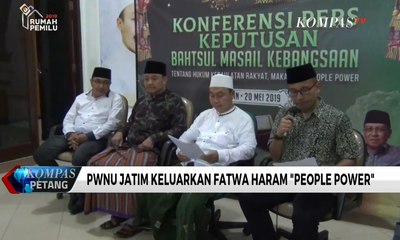 PWNU Jatim Keluarkan Haramkan "People Power"