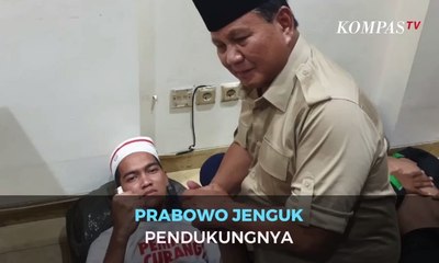 Prabowo Jenguk Pendukungnya yang Terluka di Aksi 22 Mei