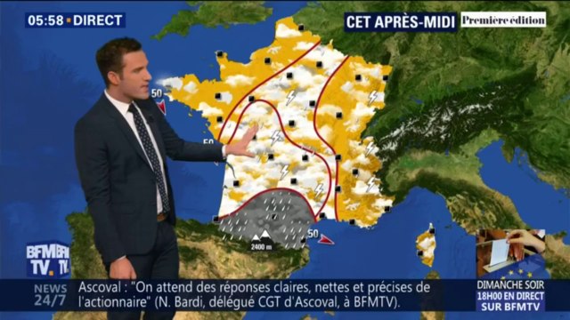 De fortes pluies attendues dans le sud-ouest ce vendredi