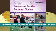 Online ACSM's Resources for the Personal Trainer  For Free