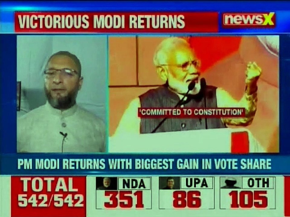 Lok Sabha Election 2019 Result: Asaduddin Owaisi reaction on PM Narendra Modi victory with +300