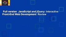 Full version  JavaScript and jQuery: Interactive Front-End Web Development  Review