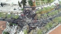 Report TV sjell pamjet me dron nga protesta e opozitës