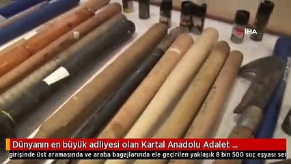 Dünyanın en büyük adliyesi olan Kartal Anadolu Adalet Sarayı'nda 2019 yılı içerisinde adliye...