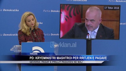 PD: Kryeministri mashtroi per rritjen e pagave
