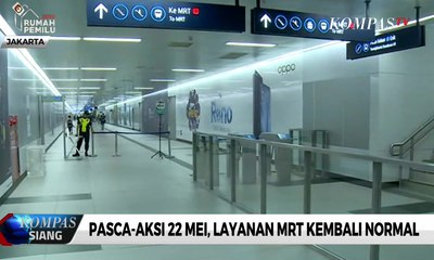 Jakarta Kondusif, MRT Mulai Beroperasi Normal