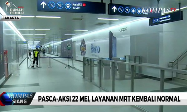 Jakarta Kondusif, MRT Mulai Beroperasi Normal