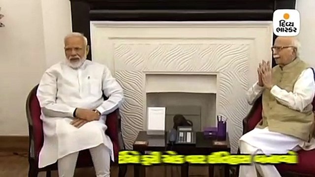 વડાપ્રધાન મોદી, અમિત શાહ લાલકૃષ્ણ અડવાણી અને મુરલીમનોહર જોષીને મળ્યાં