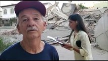 Seu Luiz Carlos passou na hora do desabamento de prédio em Itapoã