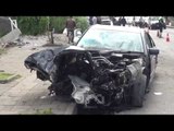 RTV Ora – Shoferi humb kontrollin e mjetit dhe përplaset me murin, plagoset pasagjeri