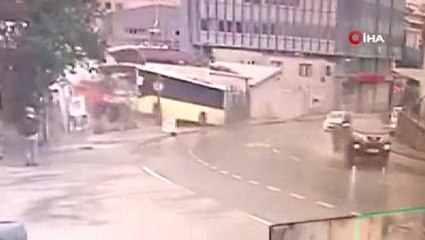 Pendik'de İETT otobüsünün feci kazası kamerada