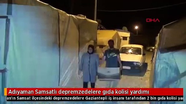 Adıyaman Samsatlı depremzedelere gıda kolisi yardımı