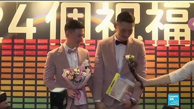 Taiwan holds first same-sex marriages in historic day for Asia