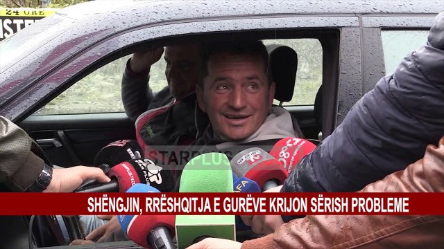 SHËNGJIN, RRËSHQITJA E GURËVE KRIJON SËRISH PROBLEME