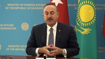 Atamkulov-Çavuşoğlu ortak basın toplantısı - Çavuşoğlu (2) - NUR SULTAN