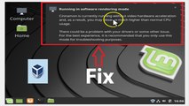 How to Fix 'Running in Software Rendering Mode' in Linux Mint 19.1 Cinnamon on VirtualBox?