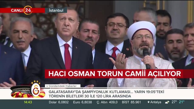 Hacı Osman Torun Camii açılıyor