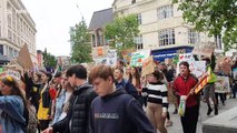 Hundreds of students march through Liverpool city centre for climate change protest