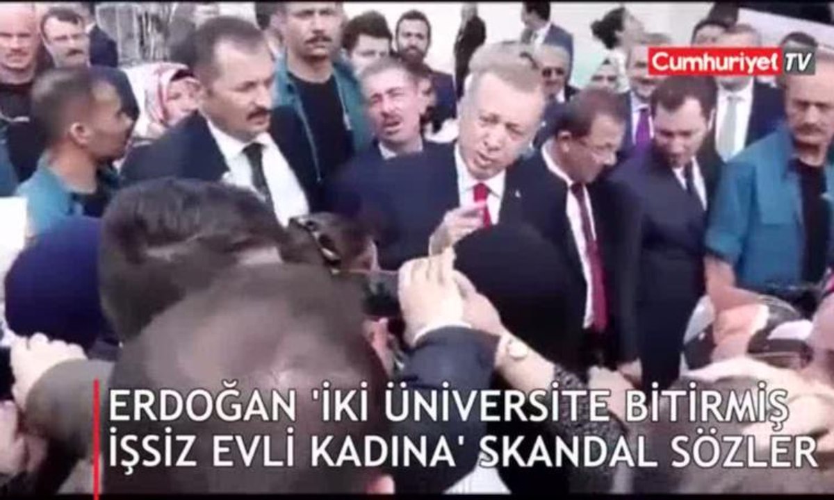 Erdoğan'dan 'İki üniversite bitirmiş evli kadına' skandal sözler