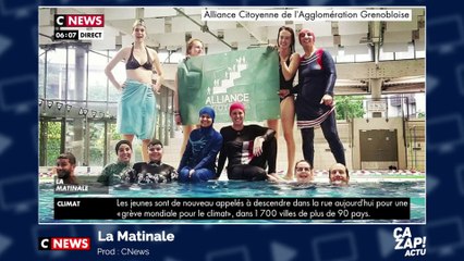 Un collectif de femmes s'introduit dans une piscine avec des burkinis