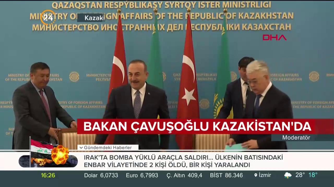 Çavuşoğlu Kazakistan'da