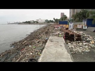 Clean-up operation along Manila Bay following Typhoon "Ompong"
