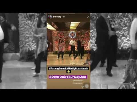 Duterte attends 70s-themed Christmas party of Cabinet execs