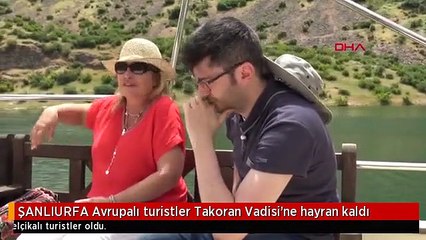 ŞANLIURFA Avrupalı turistler Takoran Vadisi'ne hayran kaldı