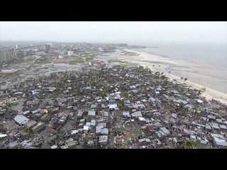Aerial footage of aftermath of Cyclone Idai in Mozambique