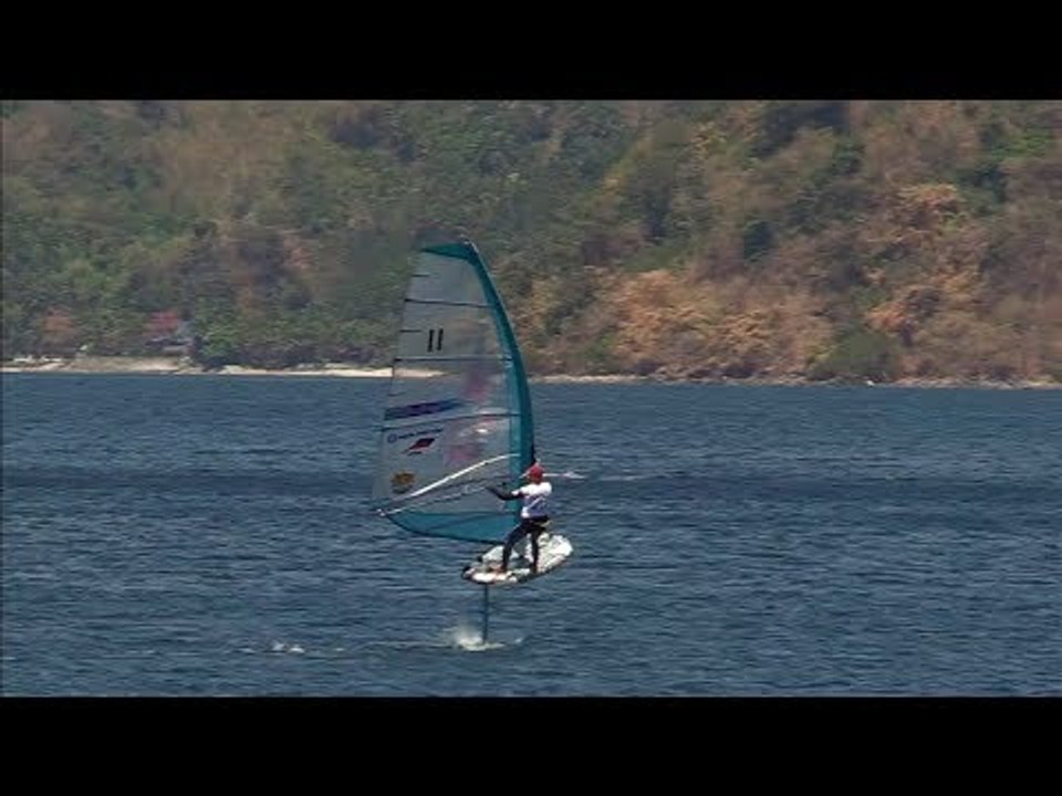 Winners of the first ever foil windsurfing contest in the Philippines