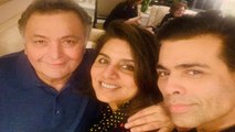 Karan Johar spends quality time with Rishi Kapoor & Neetu Kapoor in New York | FilmiBeat