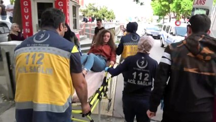 Genç kıza çarpıp kaçtı