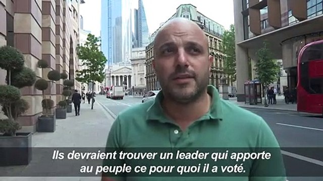 Réactions de Londoniens après la démission de Theresa May