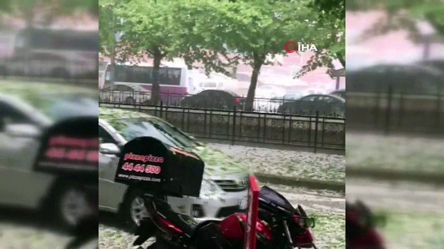 Kastamonu’ya ceviz büyüklüğünde dolu yağdı