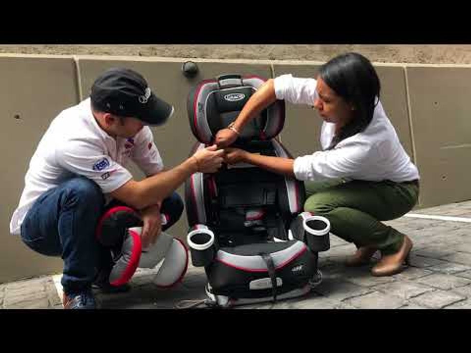 Uso adecuado de sillas de bebé en los autos.
