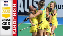Australia v Germany | Week 4 | Women's FIH Pro League Highlights