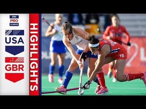 USA v Great Britain | Week 11 | Women's FIH Pro League Highlights