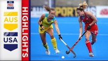 Australia v USA | Week 7 | Women's FIH Pro League Highlights