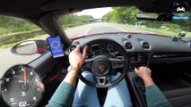 NEW! Porsche 718 Boxster T AUTOBAHN POV 279km/h TOP SPEED by AutoTopNL